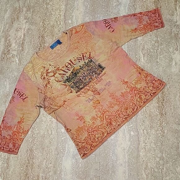 TEECO WOMENS CAROUSEL CONEY ISLE TEE SIZE XL - Picture 1 of 4